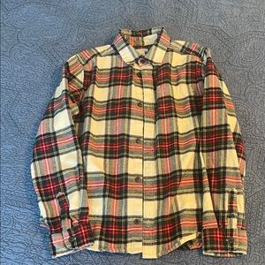 Plaid Button-Up Shirt